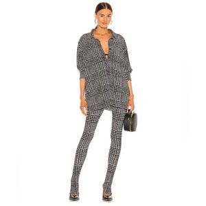 NWT Norma Kamali Glenn Plaid Tweed Set XL